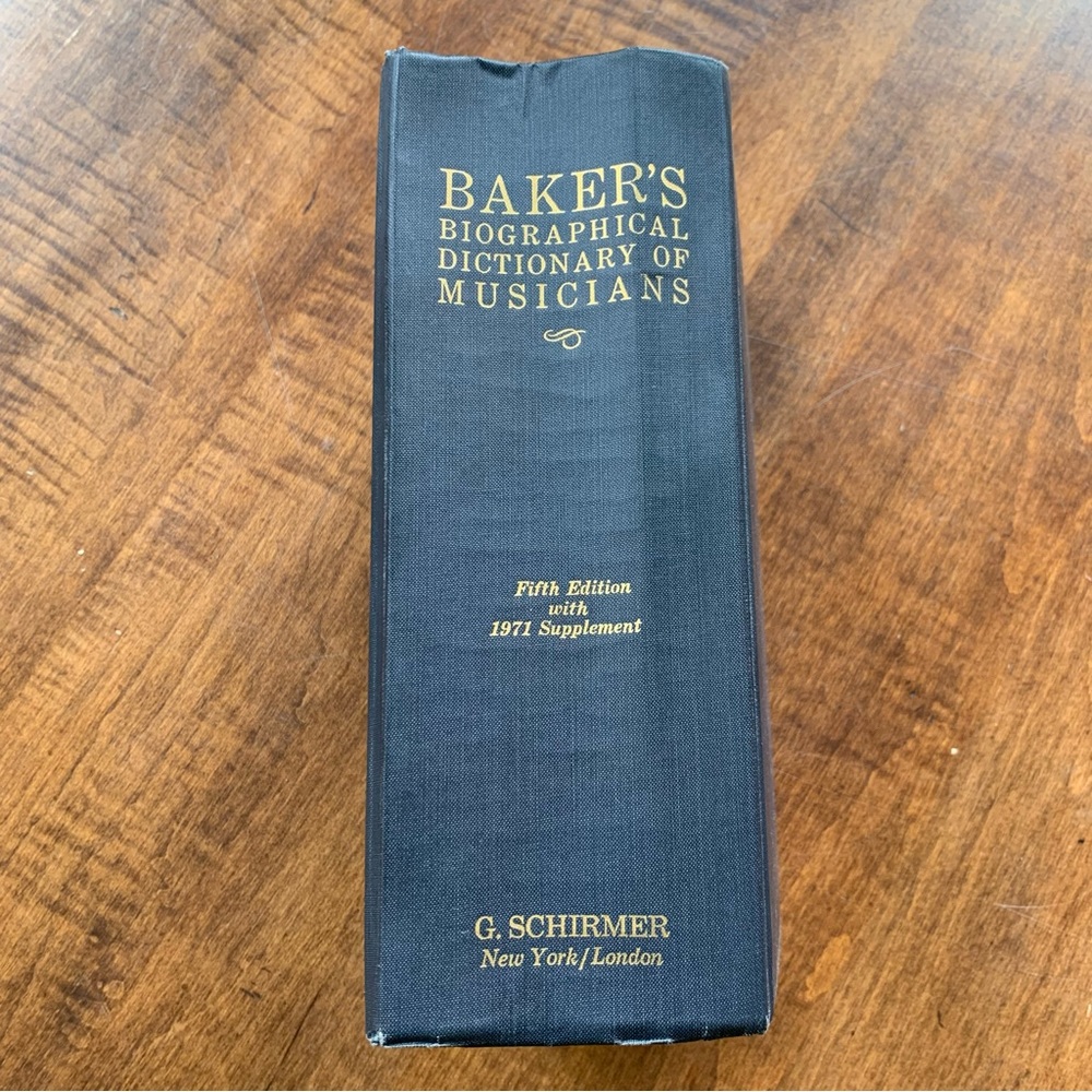 Vintage Baker’s Biographical Dictionary of Musicians 5th Edition - Picture 2 of 12